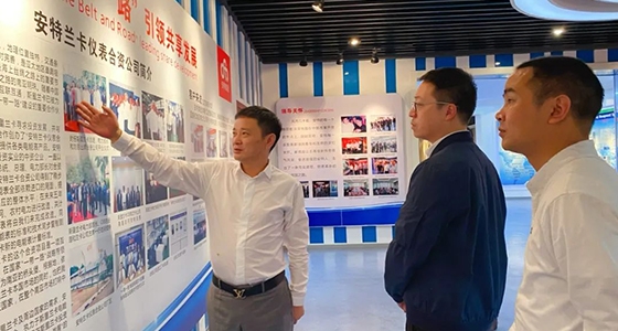 青田县委常委、纪委书记、监委主任陆翔到欧博abg官网集团开展“纪检监察干部联百企”活动